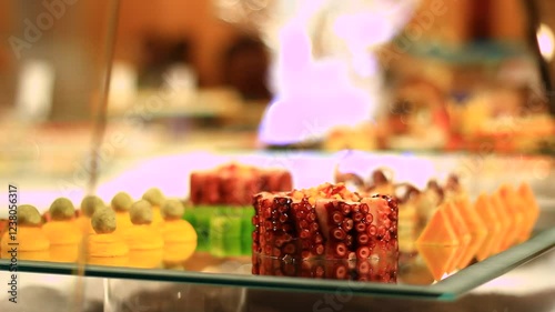 Specially prepared food in a restaurant.