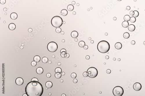 High lighted water bubbles