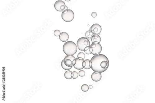 Isolated foam bubbles