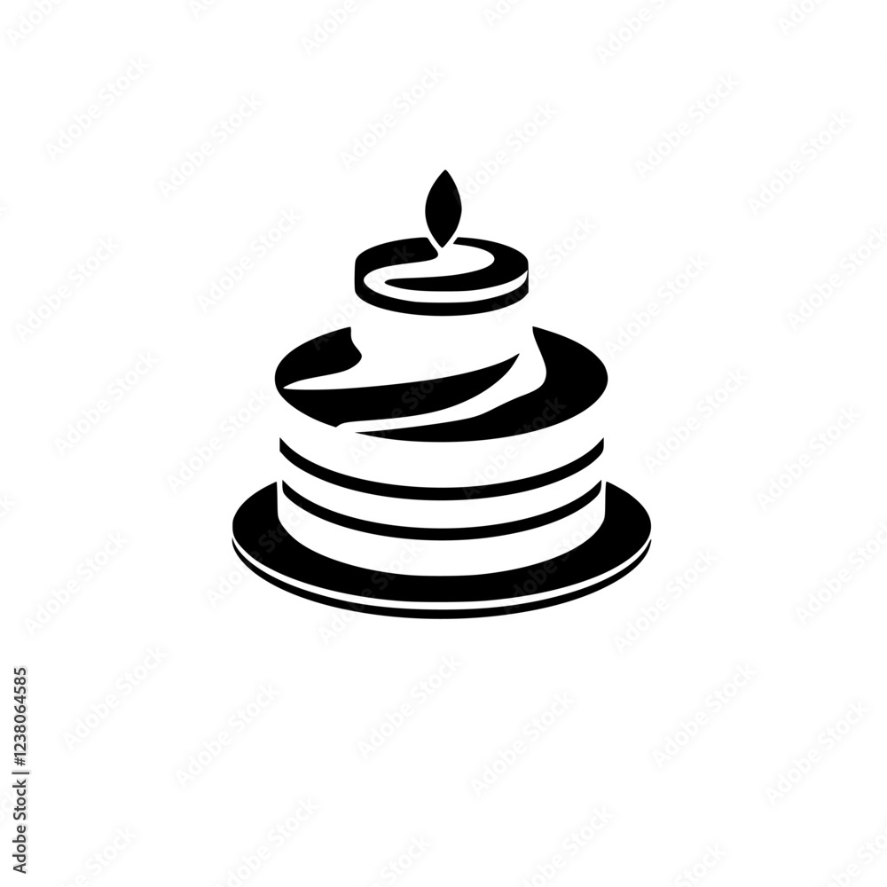 A delectable birthday cake, adorned with a single candle, symbolizing a joyful celebration. The rich frosting and layered texture create a visually stunning dessert, perfect for any special occasion. A delectable birthday cake, adorned with a single candle, symbolizing a joyful celebration. The rich frosting and layered texture create a visually stunning dessert, perfect for any special occasion.