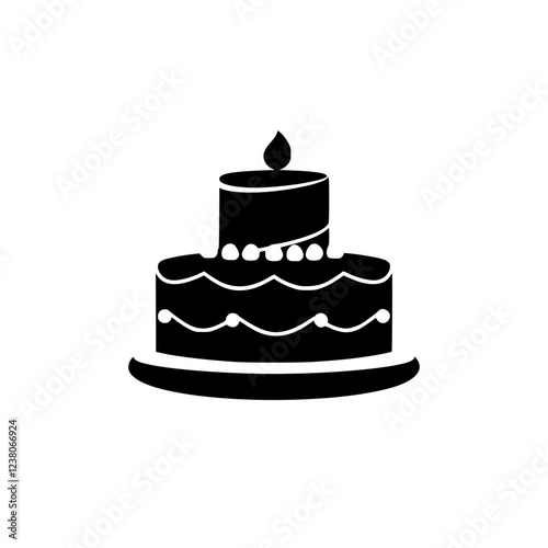 Scrumptious Cake with Candle: A Perfect Birthday Treat. Celebrate special moments with this delightful dessert. Deliciousness in every bite!