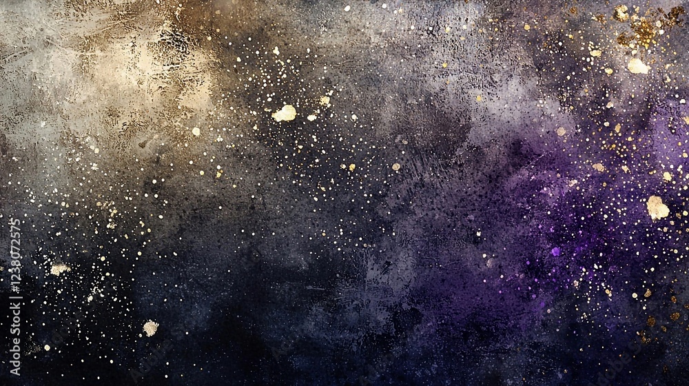 A stunning abstract cosmic texture with deep space colors and gold sparkles, resembling a galaxy or nebula. Ideal for creative backgrounds A stunning abstract cosmic texture with deep space colors and gold sparkles, resembling a galaxy or nebula. Ideal for creative backgrounds