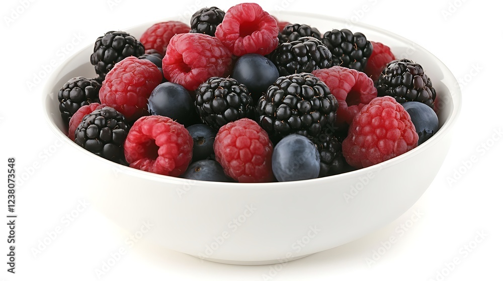 A Bowl of Fresh Berries: Raspberries, Blackberries, and Blueberries A Bowl of Fresh Berries: Raspberries, Blackberries, and Blueberries