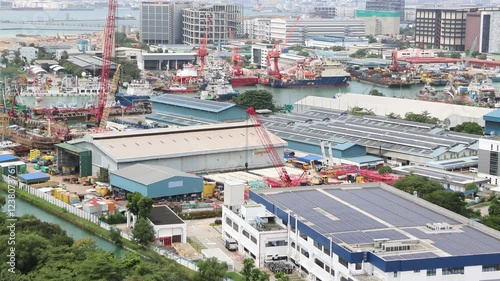 Jurong Industrial Estate in Singapore. It is is one of the largest and longest-established industrial parks in Singapore photo