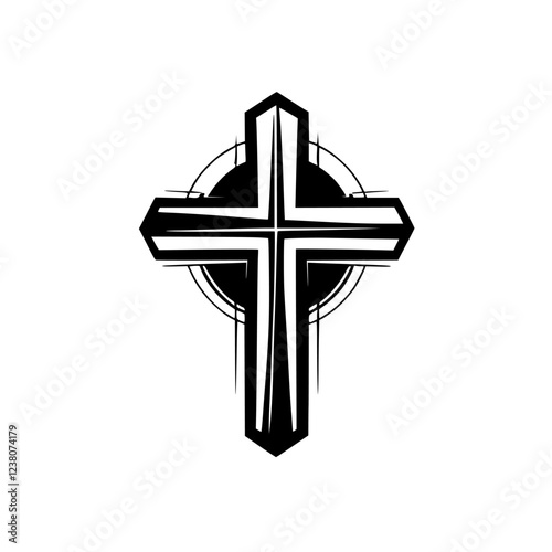 A majestic cross, a potent symbol of Christianity, radiating faith, hope, and peace. This powerful image evokes spirituality, divine grace, and the unwavering strength of belief.