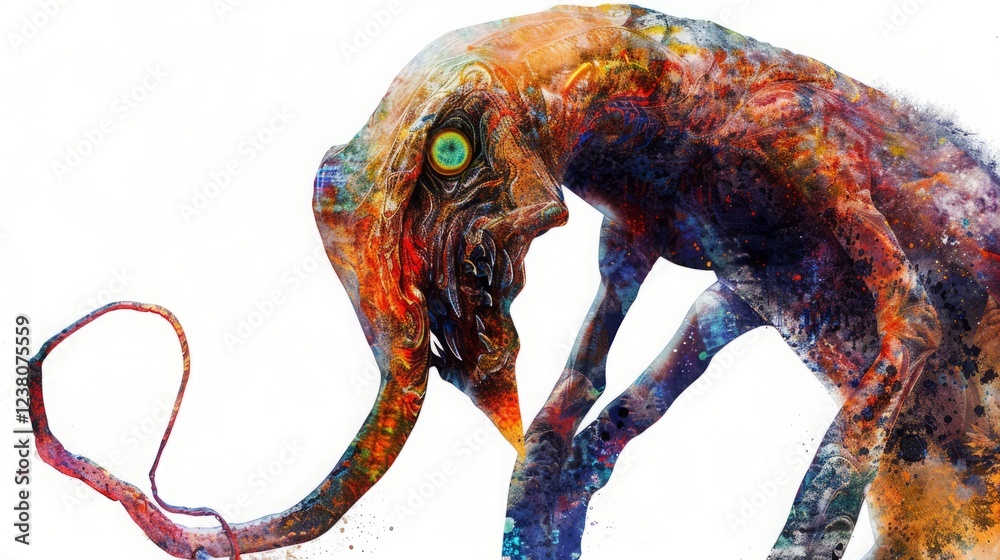 Fototapeta premium fictional mythical creature mysterious.