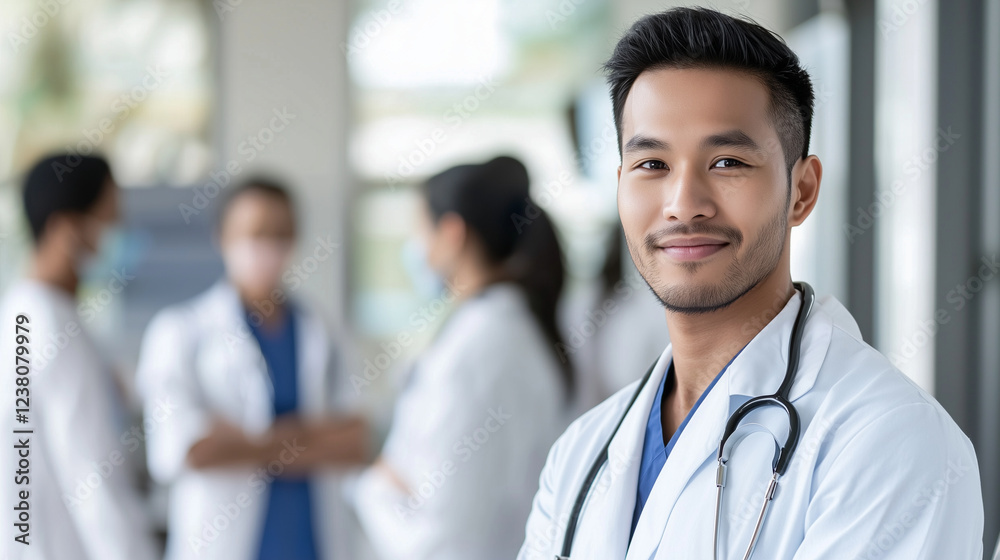 Healthcare Worker Consulting with Local Doctors in Hospital Healthcare Worker Consulting with Local Doctors in Hospital