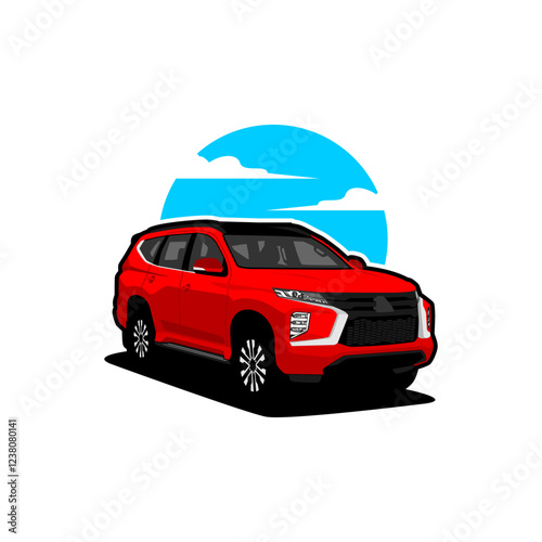 suv car vector illustration