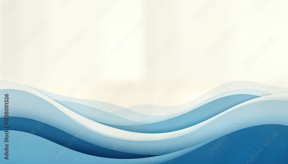 Abstract waves in soft blue tones. Serene colors create calming visual. Design suitable for wallpaper. Stylish, minimal design. Modern art style. Illustration style Scandinavian inspired. Ocean waves Abstract waves in soft blue tones. Serene colors create calming visual. Design suitable for wallpaper. Stylish, minimal design. Modern art style. Illustration style Scandinavian inspired. Ocean waves
