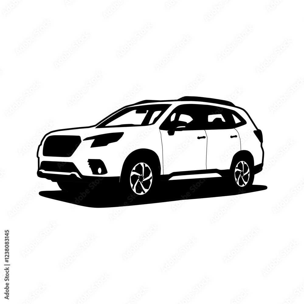 vector vehicle model suv car illustration vector vehicle model suv car illustration