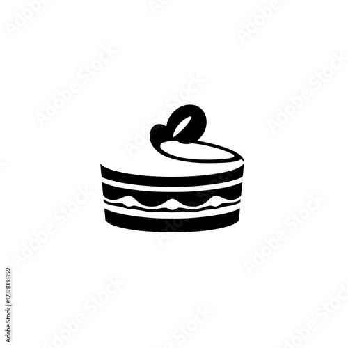 A delectable layered cake, a delightful dessert, perfect for birthdays or any special occasion. Indulge in the sweetness and creamy layers of this irresistible treat.