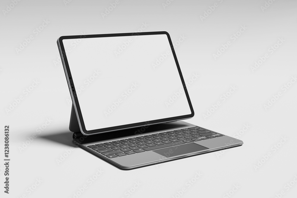 Fototapeta premium Pro tablet with blank white screen for mockup