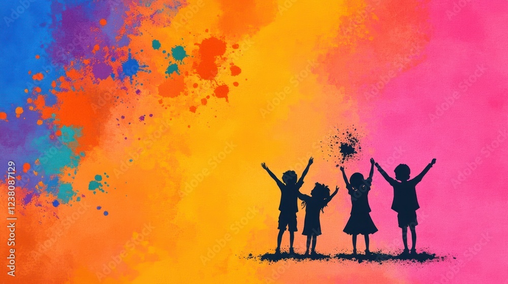 Fototapeta premium Colorful Happy Holi Sale Offer Discount Banner Template - Vector Illustration