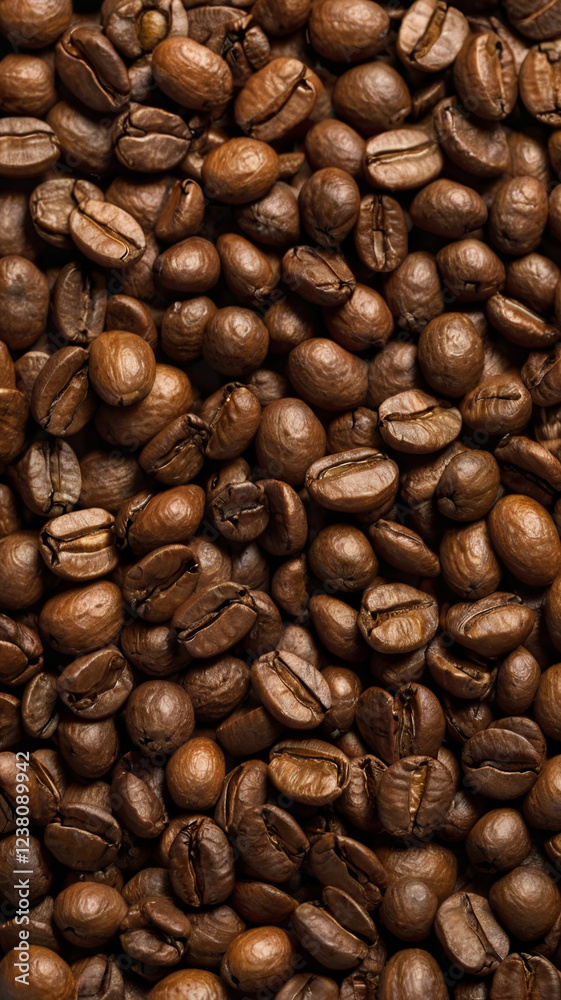Obraz premium Artistic Coffee Beans Flat Lay