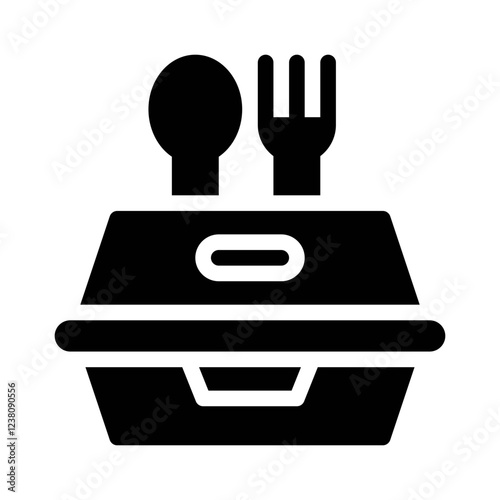 lunchbox glyph icon