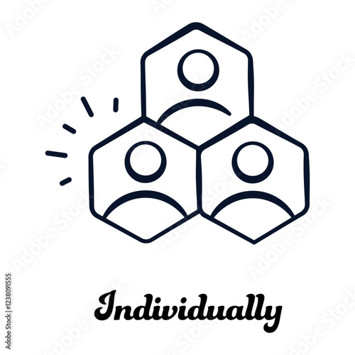 Individuality Icon, Personal Identity and Self-Expression Symbol