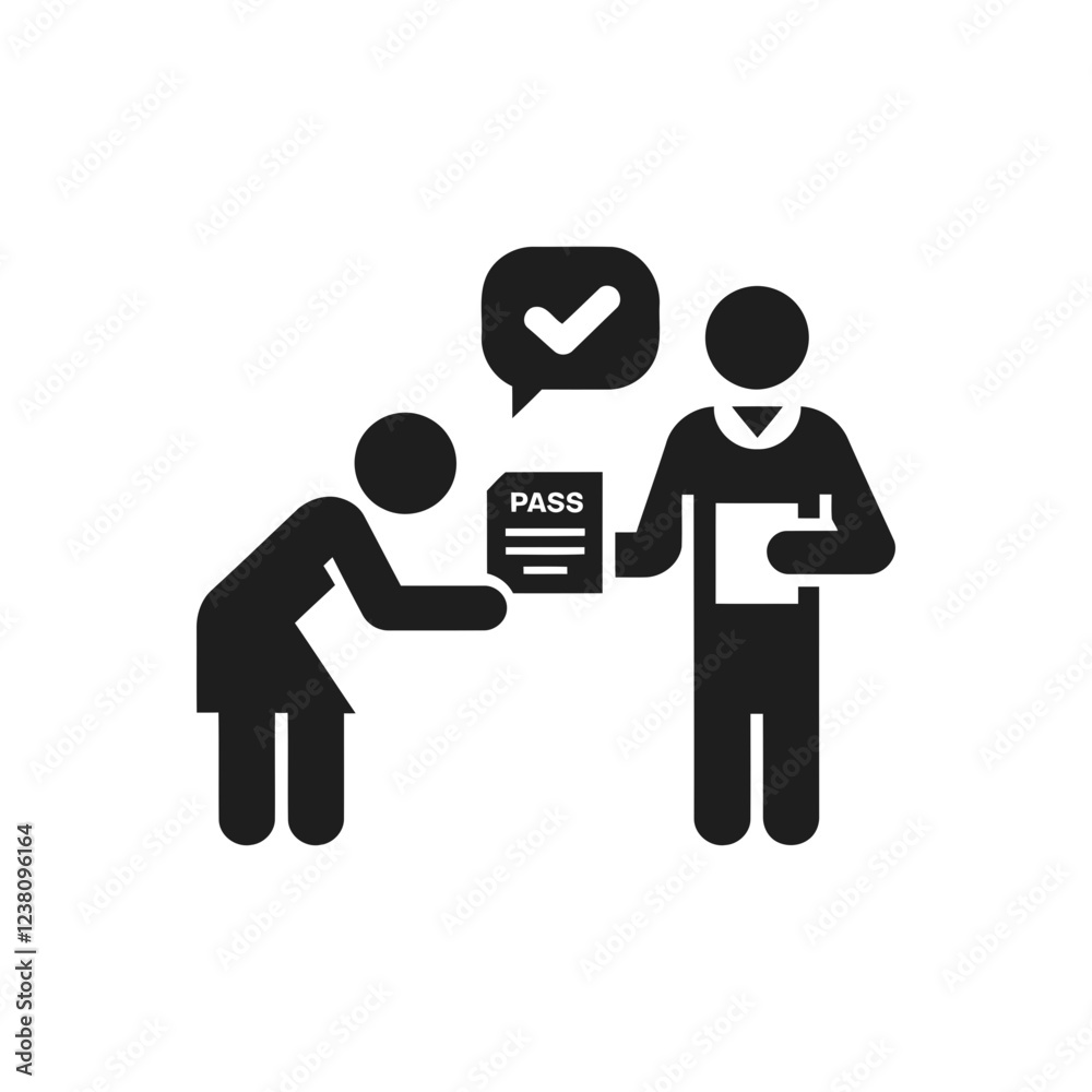 Passing Exam Icon Passing Exam Icon