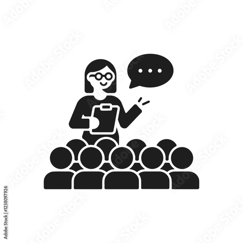 Public Speaker Presentation Icon