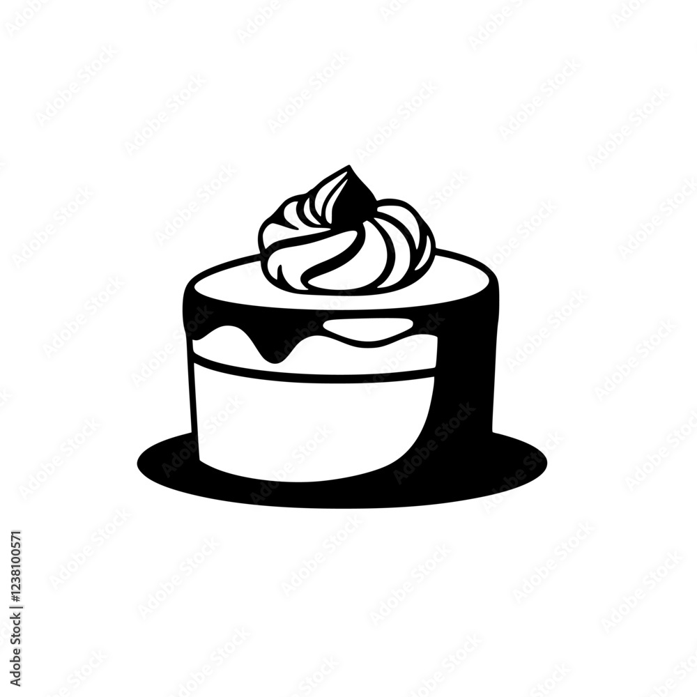A delectable chocolate cake, adorned with whipped cream and a delicate chocolate drizzle. Perfect for birthdays, celebrations, or a simple sweet treat. A delectable chocolate cake, adorned with whipped cream and a delicate chocolate drizzle. Perfect for birthdays, celebrations, or a simple sweet treat.