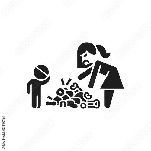 Scolding Child Icon