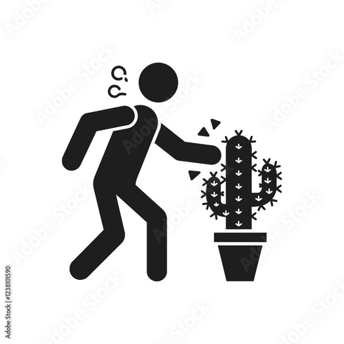 Shock from cactus spines icon