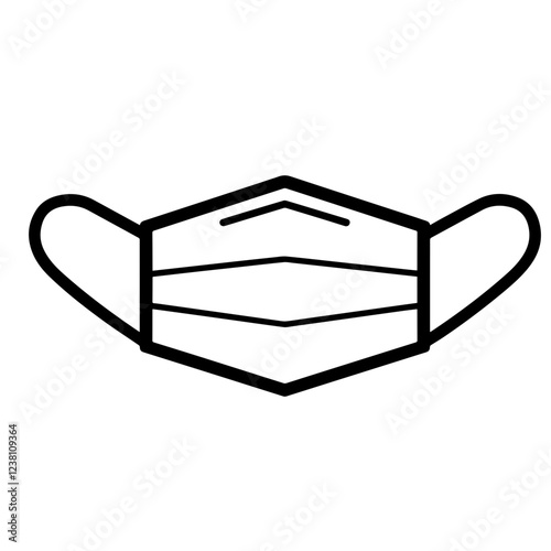 Healthy mask icon, solid color, vector