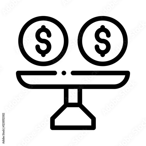 imbalance line icon