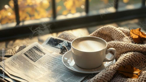 Autumn Coffee & Newspaper