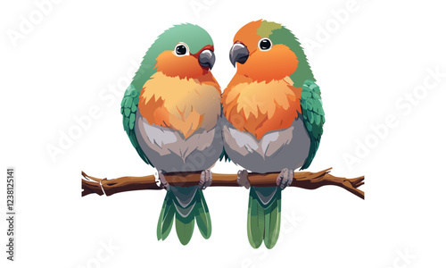 Cute Valentine's Day animal vector. adorable and heartwarming designs