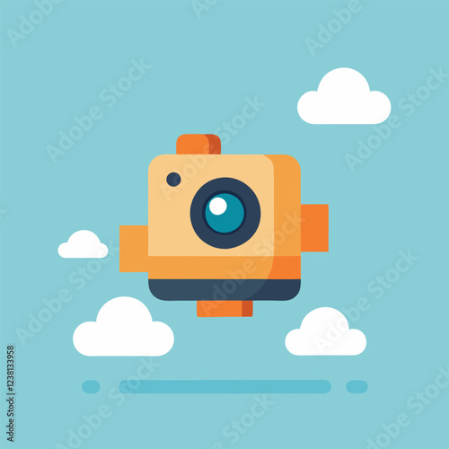 photo camera and cloud