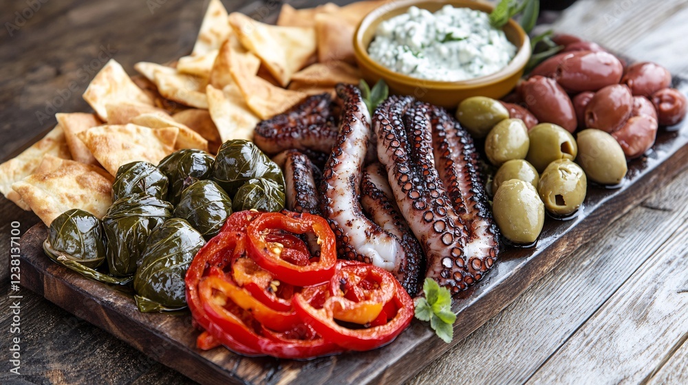 Appetizing Mediterranean Mezze Platter, Gourmet Food Photography in 4K
Appetizing Mediterranean Mezze Platter, Gourmet Food Photography in 4K