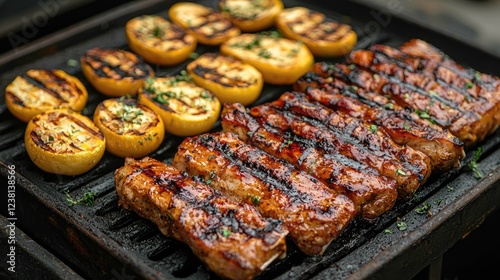 Succulent BBQ Pork Ribs and Grilled Squash: A Summertime Feast photo