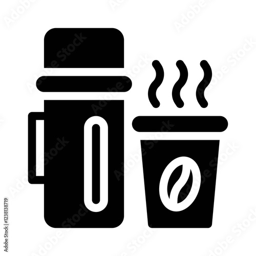 thermos glyph icon