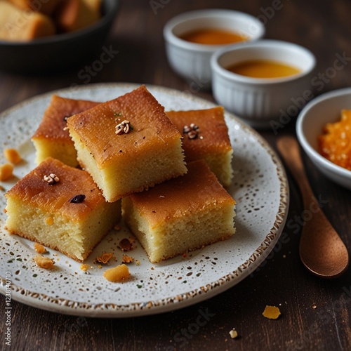 Basbousa, Namoora, Hareesa: Sweet Semolina Cakes from the Middle East photo