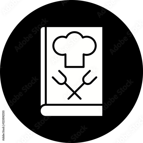 Cookbook icon single vector illustration