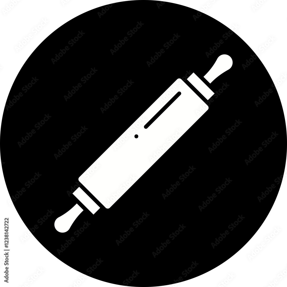 Rolling Pin icon single vector illustration Rolling Pin icon single vector illustration