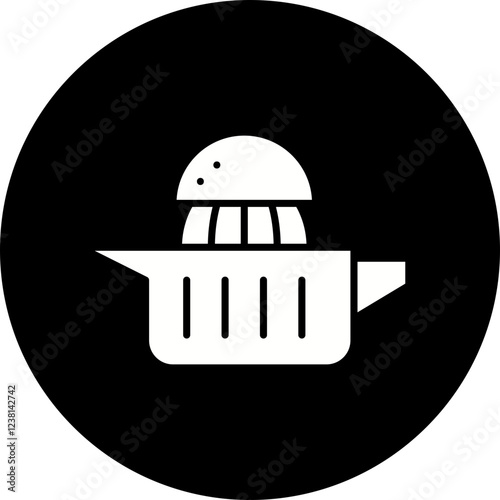 Squeezer icon single vector illustration