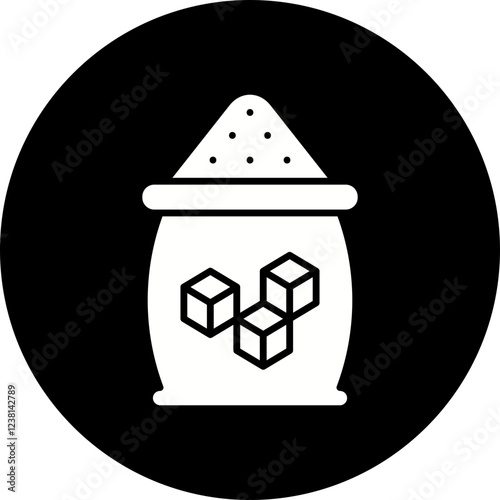 Sugar icon single vector illustration