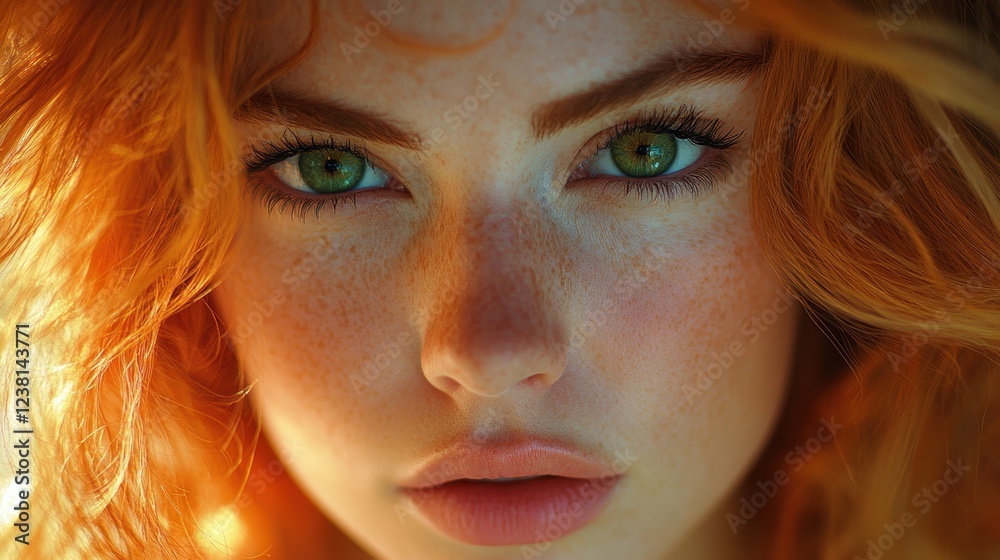 Golden Sunlit Hair Captured in Detail and Depth Golden Sunlit Hair Captured in Detail and Depth