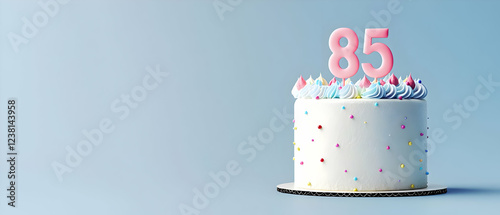 Happy Birthday 85th on the cake