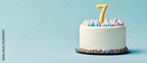 Happy Birthday 7th on the cake