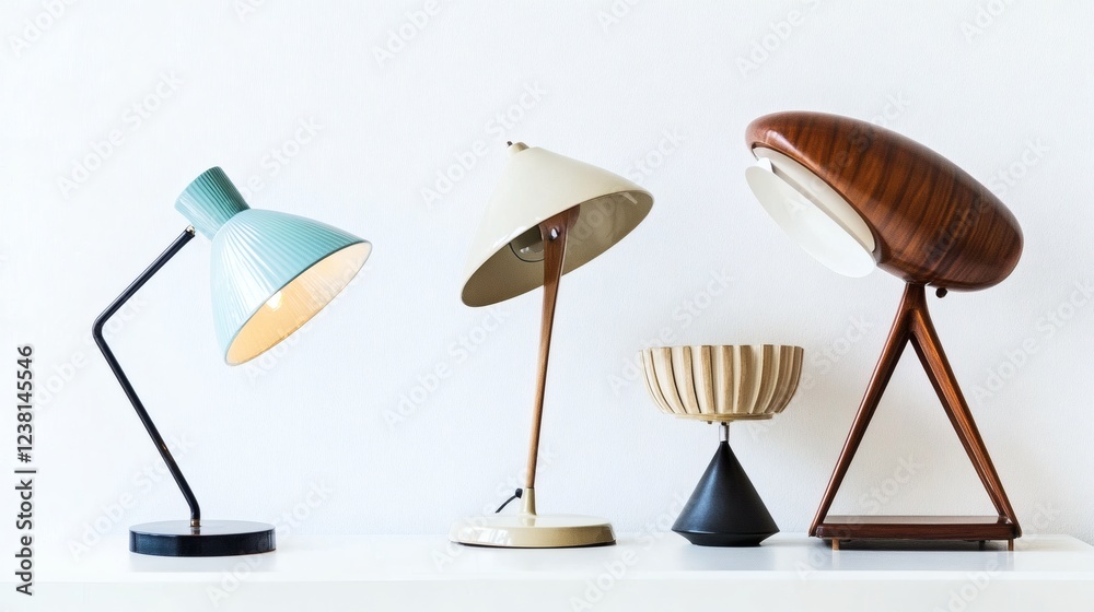 Mid-Century Modern Table Lamps A Collection of Vintage Desk Lighting