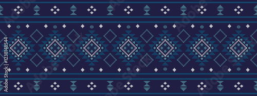 Southwest Aztec geometric Native American Mexican Navajo tribal ethnic boho indian texture ornament seamless pattern fabric colorful design vector for woven textile printing blanket rug carpet fashion