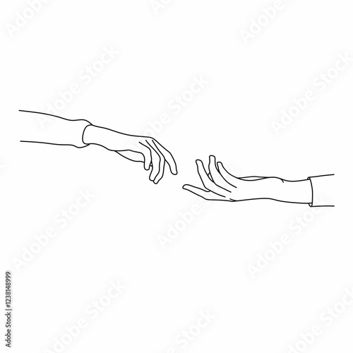 two hands of a woman and a man touching or holding each other romantically shows very deep love