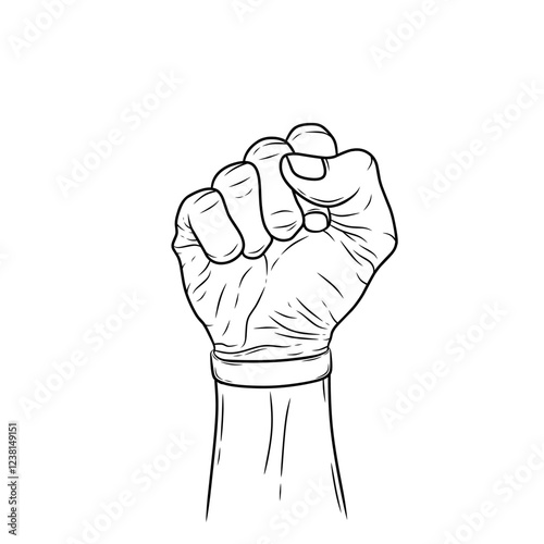 clenched fists mean enthusiasm or resistance to injustice. fight