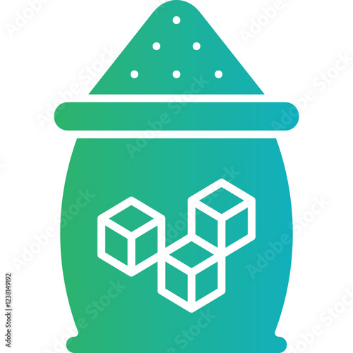 Sugar icon single vector illustration