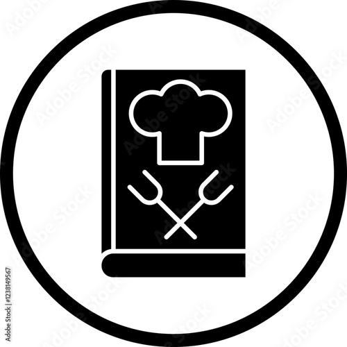 Cookbook icon single vector illustration