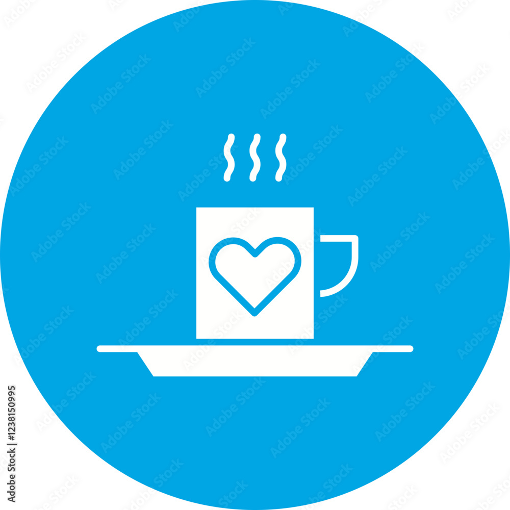 Fototapeta premium Cup icon single vector illustration