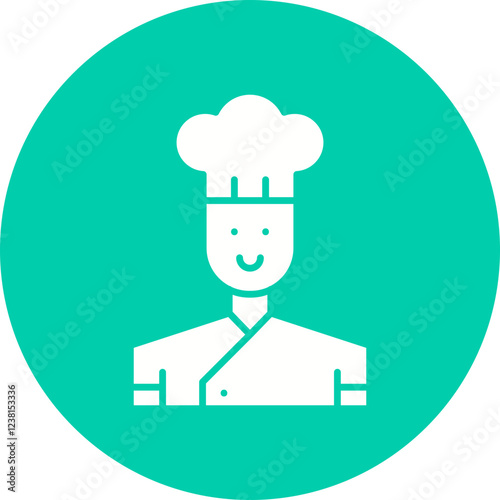 Wallpaper Mural Chef icon single vector illustration Torontodigital.ca