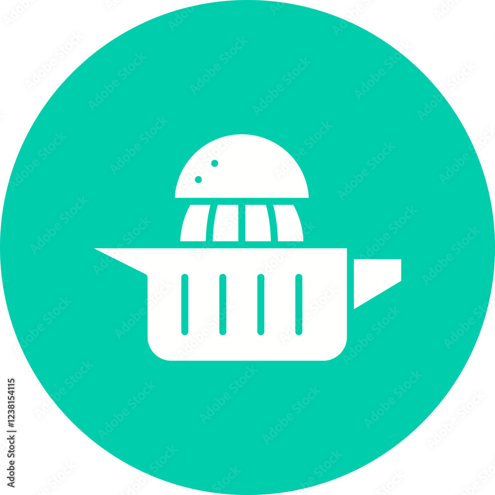 Naklejka premium Squeezer icon single vector illustration